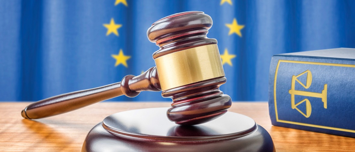 A gavel and a law book - European union