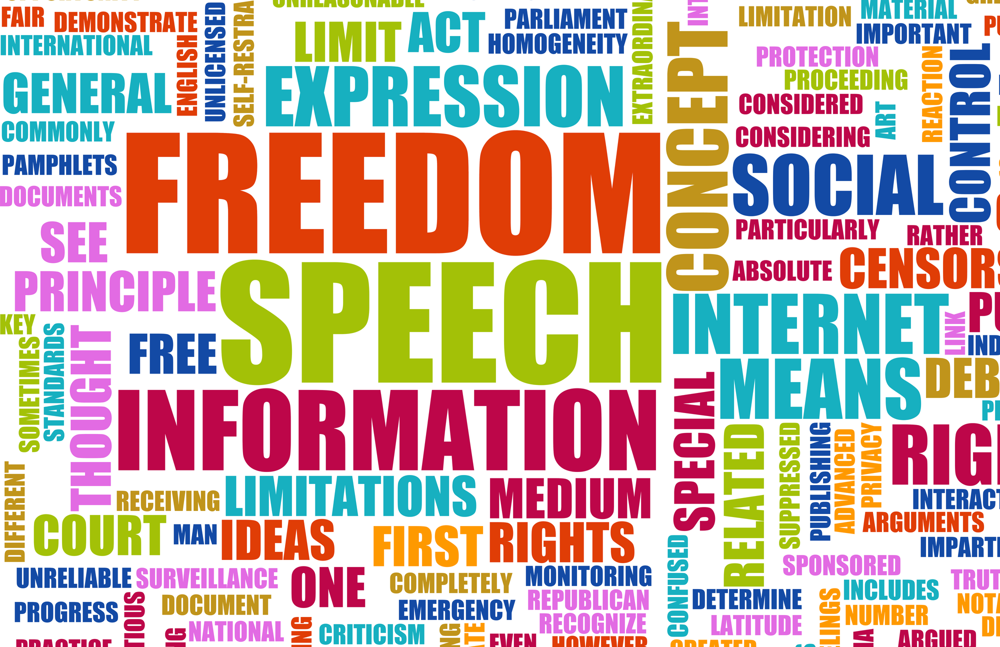 Freedom of Speech Concept in the Free World