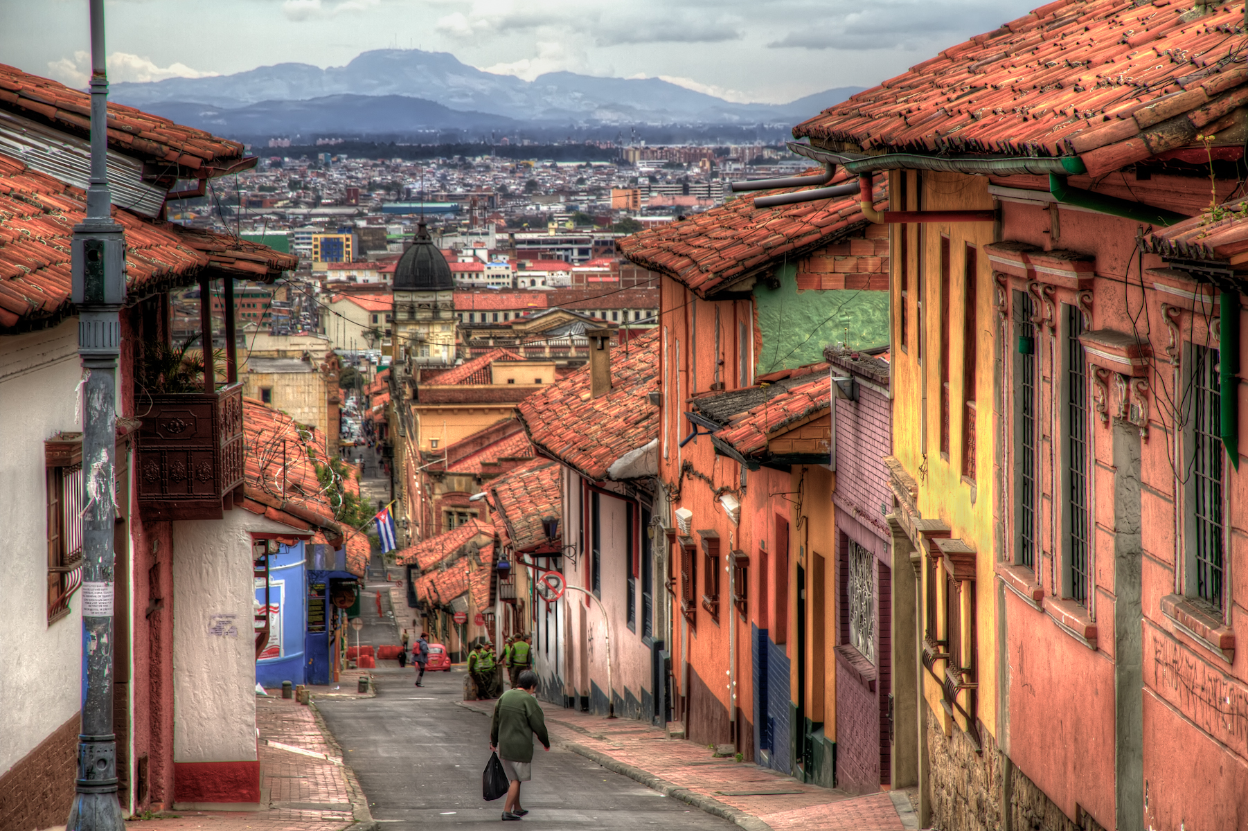 View of Bogota from La Candelaria. Lots of interesting narrow streets to walk around.